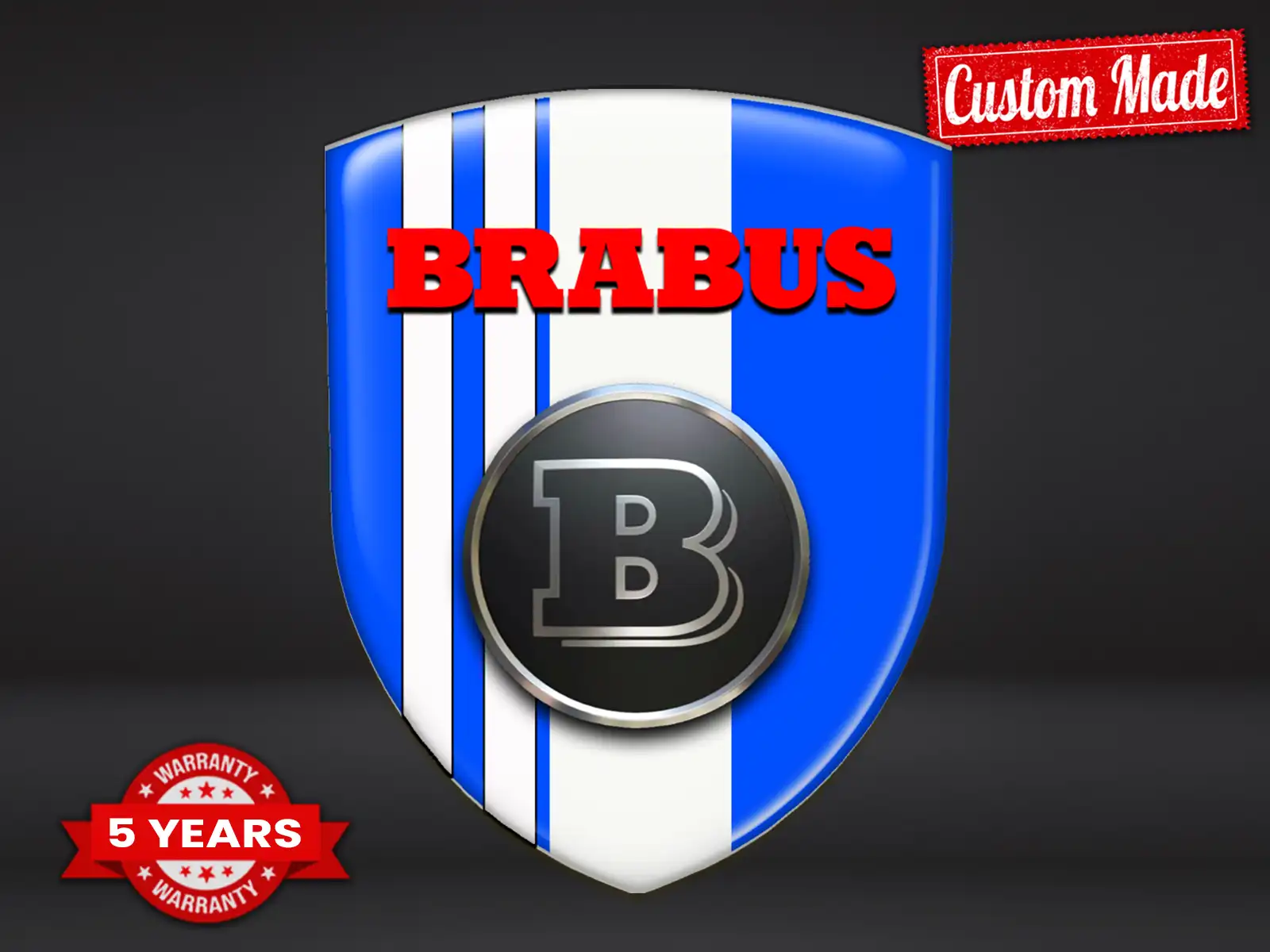 Brabus Silikonsticker Robust Hochwertig Professionell
